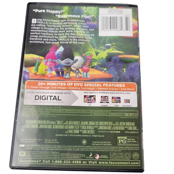 Lot of 5 DVDs Toy Story 3 Finding Nemo Ratatouille Trolls Lion King Disney Pixar - Picture 5 of 11